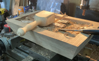 Engraving on Walnut Tray