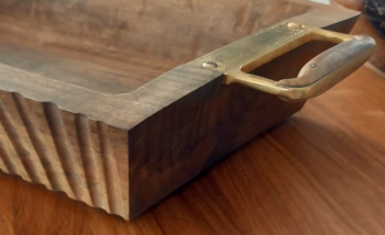 Engraving on Walnut Tray